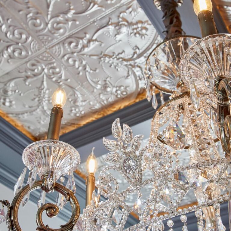 Elegant dining room chandelier detail by the best contractor in Monterey CA, Kasavan Construction.